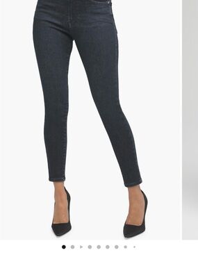 Good American Black Skinny Jeans - High Rise